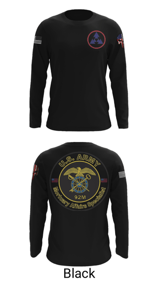 Long Sleeve Performance Shirt, 54th Quartermaster Company, , Teamtime, Team time, sublimation, custom sports apparel, team uniforms, spirit wear, spiritwear, sports uniforms, custom shirts, team store, custom team store, fundraiser sports, apparel fundraiser