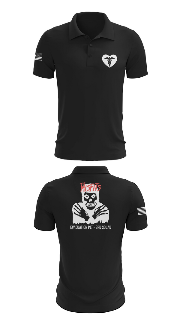 Short Sleeve Performance Polo, 3rd squad, Army, Teamtime, Team time, sublimation, custom sports apparel, team uniforms, spirit wear, spiritwear, sports uniforms, custom shirts, team store, custom team store, fundraiser sports, apparel fundraiser