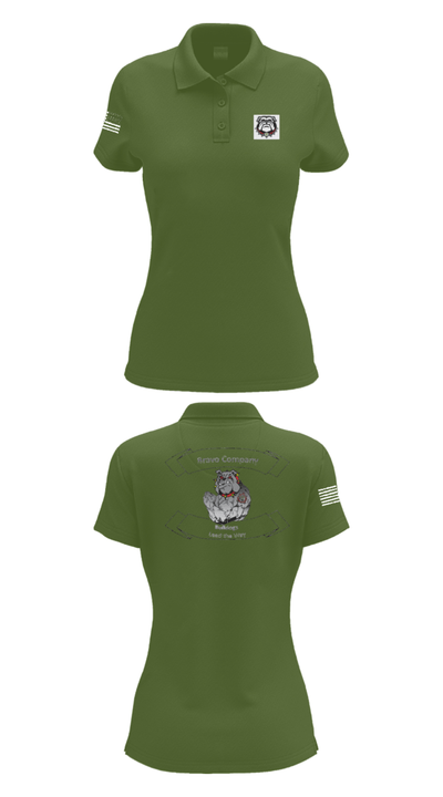 16TH ordnance Bravo Company 57552298 Women's Short Sleeve Performance Polo  - 55