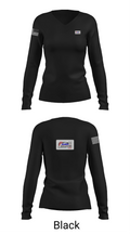 Jacquez Drywall llc 41912781 Women's Long Sleeve V-neck Shirt - 35