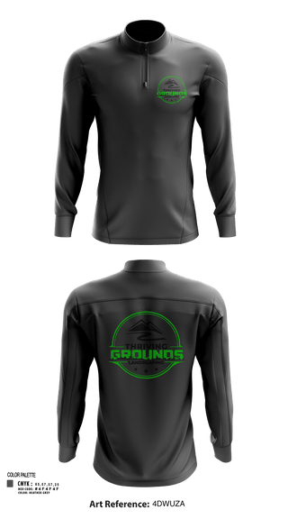 Quarter Zip Jacket, Thriving Grounds Landscaping, , Teamtime, Team time, sublimation, custom sports apparel, team uniforms, spirit wear, spiritwear, sports uniforms, custom shirts, team store, custom team store, fundraiser sports, apparel fundraiser