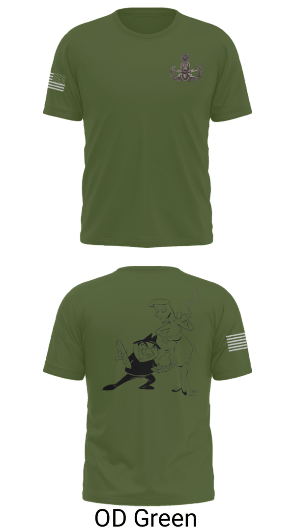 Old School Cotton Feel Shirt, 18th EOD Det, Army, Teamtime, Team time, sublimation, custom sports apparel, team uniforms, spirit wear, spiritwear, sports uniforms, custom shirts, team store, custom team store, fundraiser sports, apparel fundraiser