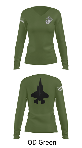 Womens Long Sleeve Vneck Shirt, Mals 12, Marines, Teamtime, Team time, sublimation, custom sports apparel, team uniforms, spirit wear, spiritwear, sports uniforms, custom shirts, team store, custom team store, fundraiser sports, apparel fundraiser