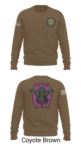 Crew Neck Sweatshirt, 3-10 GSAB, Army, Teamtime, Team time, sublimation, custom sports apparel, team uniforms, spirit wear, spiritwear, sports uniforms, custom shirts, team store, custom team store, fundraiser sports, apparel fundraiser