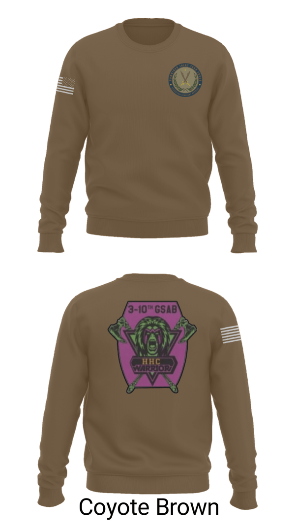Crew Neck Sweatshirt, 3-10 GSAB, Army, Teamtime, Team time, sublimation, custom sports apparel, team uniforms, spirit wear, spiritwear, sports uniforms, custom shirts, team store, custom team store, fundraiser sports, apparel fundraiser