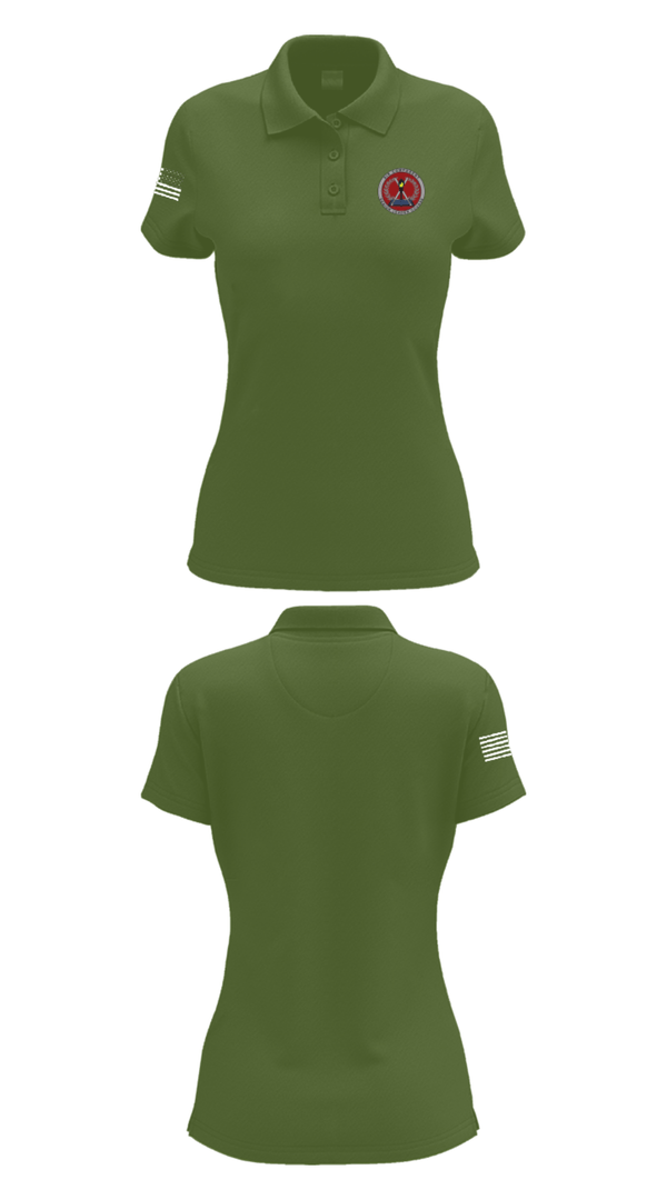 Women's Short Sleeve Performance Polo, 705 TRS, Air Force, Teamtime, Team time, sublimation, custom sports apparel, team uniforms, spirit wear, spiritwear, sports uniforms, custom shirts, team store, custom team store, fundraiser sports, apparel fundraiser