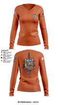 C-Co 602D ASB 71848240 Women's Long Sleeve V-neck Shirt - 107