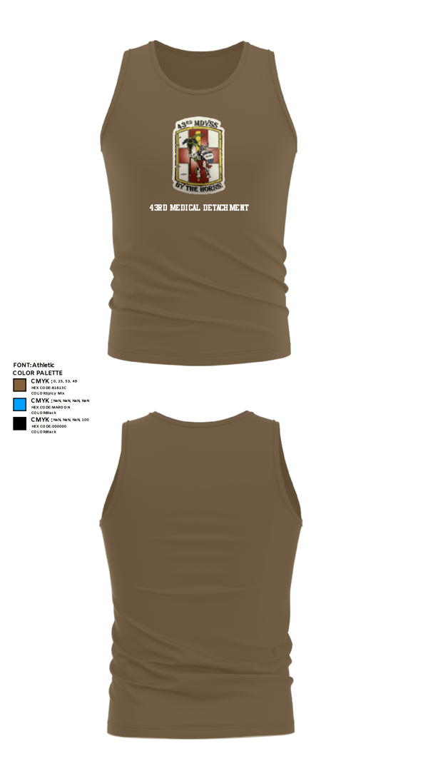 Tank Top, 43rd Medical Detachment, , Teamtime, Team time, sublimation, custom sports apparel, team uniforms, spirit wear, spiritwear, sports uniforms, custom shirts, team store, custom team store, fundraiser sports, apparel fundraiser