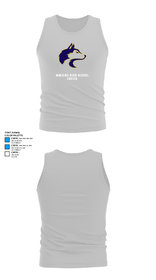 Tank Top, Marsing High School Cheer, Cheer, Teamtime, Team time, sublimation, custom sports apparel, team uniforms, spirit wear, spiritwear, sports uniforms, custom shirts, team store, custom team store, fundraiser sports, apparel fundraiser