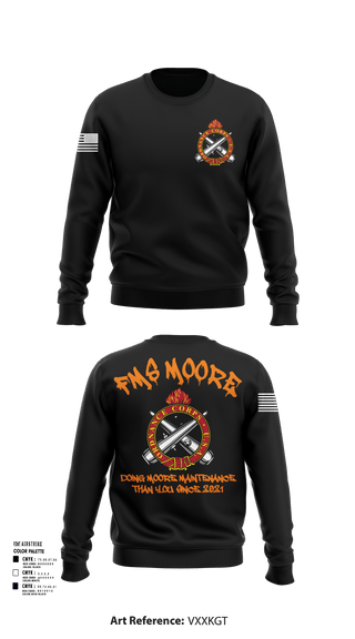 Crew Neck Sweatshirt, FMS Moore, Army, Teamtime, Team time, sublimation, custom sports apparel, team uniforms, spirit wear, spiritwear, sports uniforms, custom shirts, team store, custom team store, fundraiser sports, apparel fundraiser