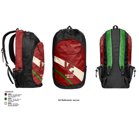Gear Bag, Glen Cove Big Red, Track & Field, Teamtime, Team time, sublimation, custom sports apparel, team uniforms, spirit wear, spiritwear, sports uniforms, custom shirts, team store, custom team store, fundraiser sports, apparel fundraiser