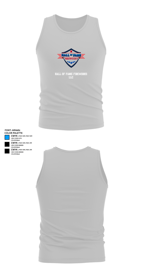 Tank Top, Hall of Fame Fireworks LLC, , Teamtime, Team time, sublimation, custom sports apparel, team uniforms, spirit wear, spiritwear, sports uniforms, custom shirts, team store, custom team store, fundraiser sports, apparel fundraiser