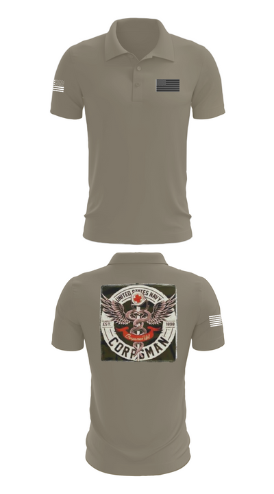 Hospital Corpsman 483709 Short Sleeve Performance Polo - 64