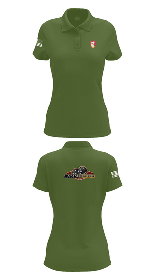 Womens Short Sleeve Performance Polo, Charlie Battery, 1st Battalion 1st Air Defense Artillery Regiment, , Teamtime, Team time, sublimation, custom sports apparel, team uniforms, spirit wear, spiritwear, sports uniforms, custom shirts, team store, custom team store, fundraiser sports, apparel fundraiser
