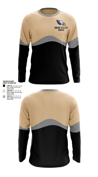 Long Sleeve Performance Shirt, Grain valley eagle, Track & Field, Teamtime, Team time, sublimation, custom sports apparel, team uniforms, spirit wear, spiritwear, sports uniforms, custom shirts, team store, custom team store, fundraiser sports, apparel fundraiser