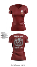 1st Medical Brigade 47127889 Women's Short Sleeve V-neck Shirt - 17