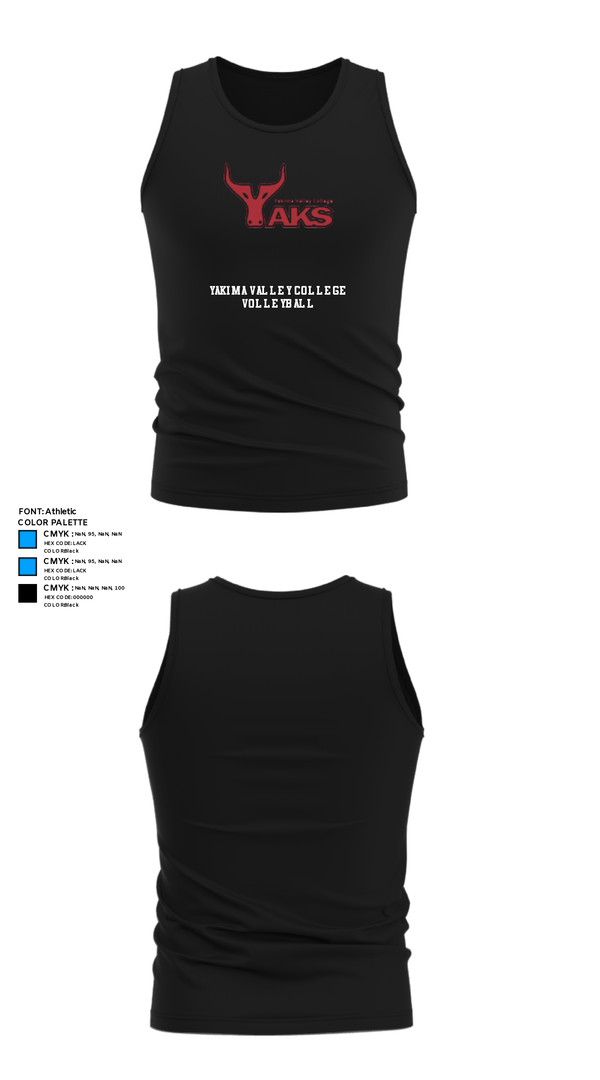 Tank Top, Yakima Valley College Volleyball, Women's Volleyball, Teamtime, Team time, sublimation, custom sports apparel, team uniforms, spirit wear, spiritwear, sports uniforms, custom shirts, team store, custom team store, fundraiser sports, apparel fundraiser