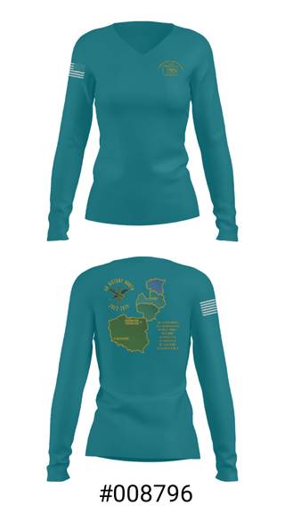 Women's Long Sleeve Vneck Shirt, 112 MPAD, Army, Teamtime, Team time, sublimation, custom sports apparel, team uniforms, spirit wear, spiritwear, sports uniforms, custom shirts, team store, custom team store, fundraiser sports, apparel fundraiser