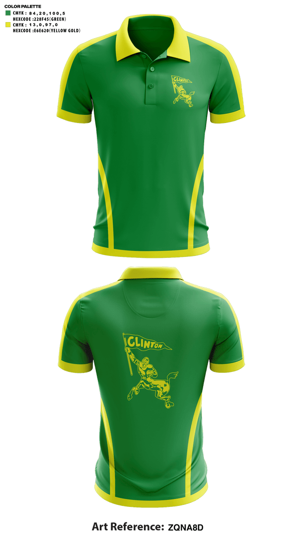 Short Sleeve Performance Polo, Clinton High School Golf, Golf, Teamtime, Team time, sublimation, custom sports apparel, team uniforms, spirit wear, spiritwear, sports uniforms, custom shirts, team store, custom team store, fundraiser sports, apparel fundraiser