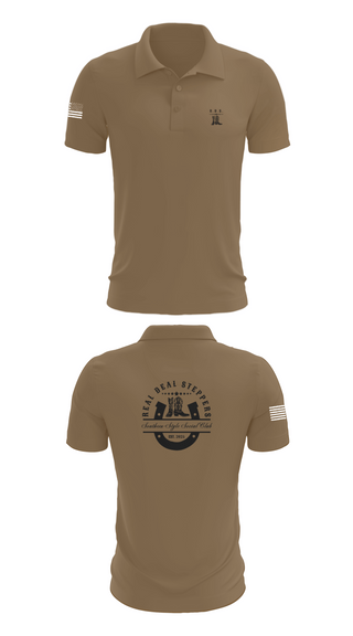 Short Sleeve Performance Polo, Real Deal Steppers, Spirit Store, Teamtime, Team time, sublimation, custom sports apparel, team uniforms, spirit wear, spiritwear, sports uniforms, custom shirts, team store, custom team store, fundraiser sports, apparel fundraiser