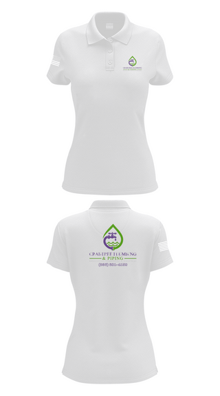 Womens Short Sleeve Performance Polo, Crabtree Plumbing & Piping, , Teamtime, Team time, sublimation, custom sports apparel, team uniforms, spirit wear, spiritwear, sports uniforms, custom shirts, team store, custom team store, fundraiser sports, apparel fundraiser