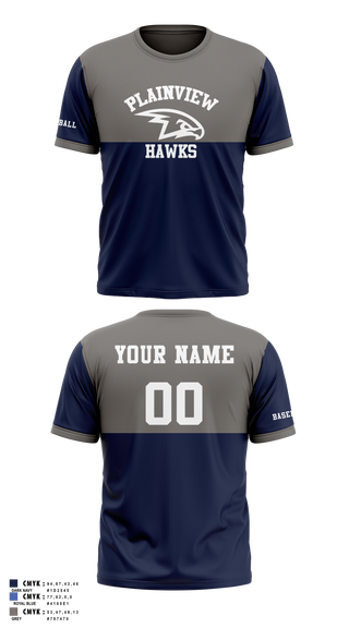 Short Sleeve Performance Shirt, Plainview Hawks 8354559, Baseball, Teamtime, Team time, sublimation, custom sports apparel, team uniforms, spirit wear, spiritwear, sports uniforms, custom shirts, team store, custom team store, fundraiser sports, apparel fundraiser