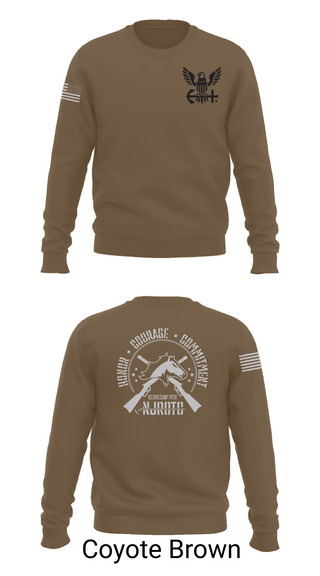 Crew Neck Sweatshirt, Kennesaw Mountain NJROTC, Navy, Teamtime, Team time, sublimation, custom sports apparel, team uniforms, spirit wear, spiritwear, sports uniforms, custom shirts, team store, custom team store, fundraiser sports, apparel fundraiser