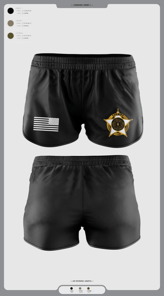 Womens Shorts, Deputy Cleveland, Police, Teamtime, Team time, sublimation, custom sports apparel, team uniforms, spirit wear, spiritwear, sports uniforms, custom shirts, team store, custom team store, fundraiser sports, apparel fundraiser