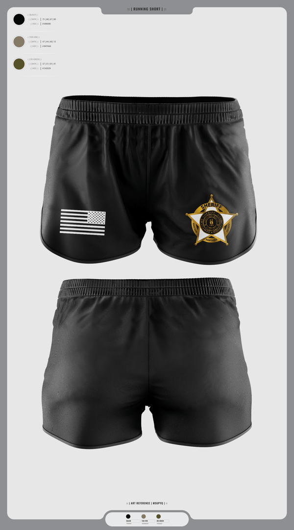 Womens Shorts, Deputy Cleveland, Police, Teamtime, Team time, sublimation, custom sports apparel, team uniforms, spirit wear, spiritwear, sports uniforms, custom shirts, team store, custom team store, fundraiser sports, apparel fundraiser