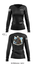 442 EUD 43184922 Women's Long Sleeve V-neck Shirt - 180