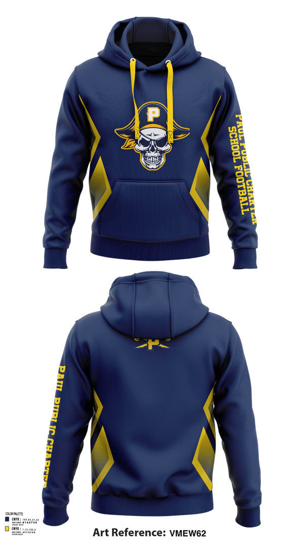 Hoodie, Paul Public Charter School (High School) Football, Football, Teamtime, Team time, sublimation, custom sports apparel, team uniforms, spirit wear, spiritwear, sports uniforms, custom shirts, team store, custom team store, fundraiser sports, apparel fundraiser