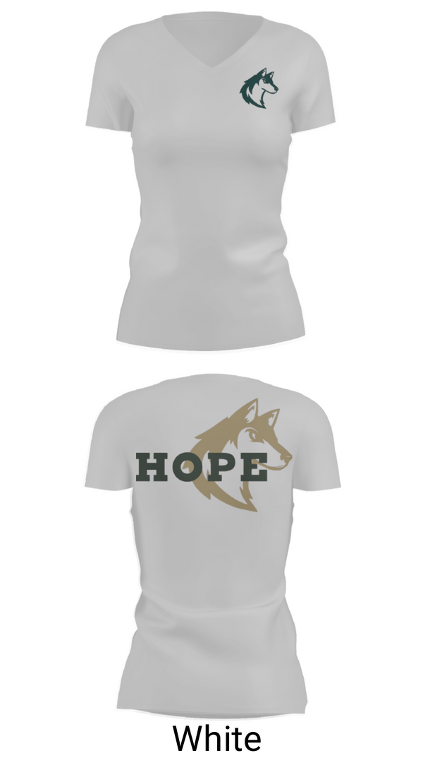 Womens Short Sleeve Vneck Shirt, Hope Christian Middle School Cheer, Cheer, Teamtime, Team time, sublimation, custom sports apparel, team uniforms, spirit wear, spiritwear, sports uniforms, custom shirts, team store, custom team store, fundraiser sports, apparel fundraiser
