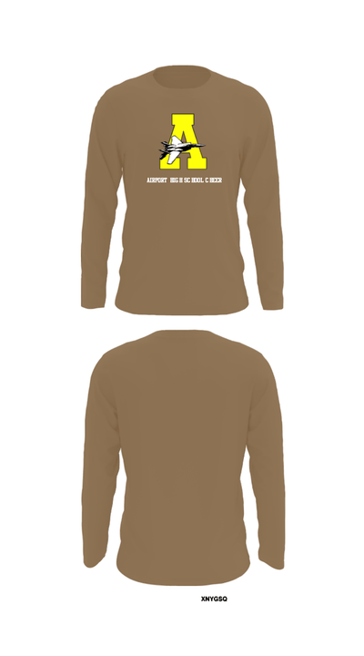 Airport High School Cheer 33792869 Long Sleeve Performance Shirt - 5