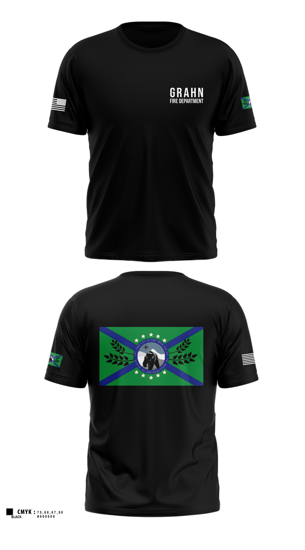 Old School Cotton Feel Shirt, Grahn Fire DepartmentAPR, Fire Department, Teamtime, Team time, sublimation, custom sports apparel, team uniforms, spirit wear, spiritwear, sports uniforms, custom shirts, team store, custom team store, fundraiser sports, apparel fundraiser