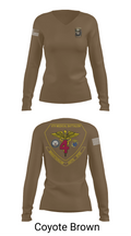 4th Med Battalion 81744782 Women's Long Sleeve V-neck Shirt - 17