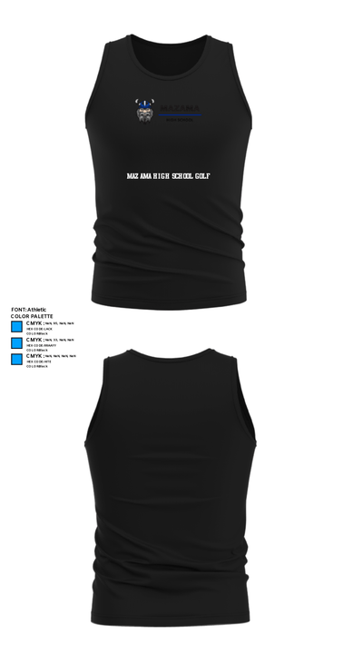Mazama High School Golf 76673672 Tank Top - 32