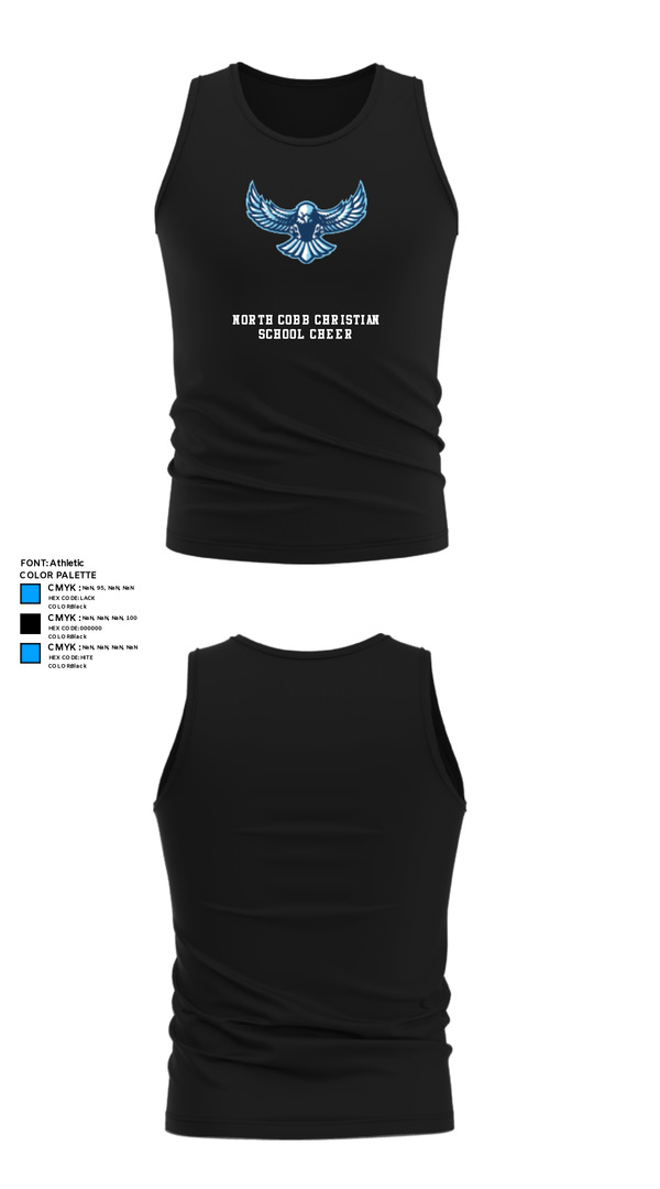 Tank Top, North Cobb Christian School Cheer, Cheer, Teamtime, Team time, sublimation, custom sports apparel, team uniforms, spirit wear, spiritwear, sports uniforms, custom shirts, team store, custom team store, fundraiser sports, apparel fundraiser