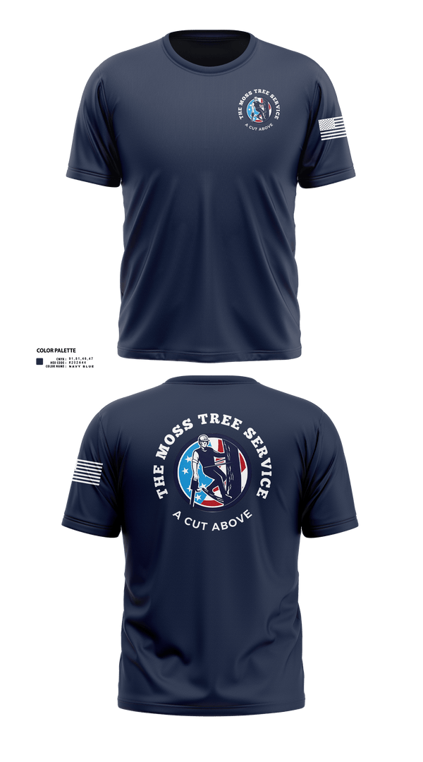 Old School Cotton Feel Shirt, The Moss Tree Service, , Teamtime, Team time, sublimation, custom sports apparel, team uniforms, spirit wear, spiritwear, sports uniforms, custom shirts, team store, custom team store, fundraiser sports, apparel fundraiser