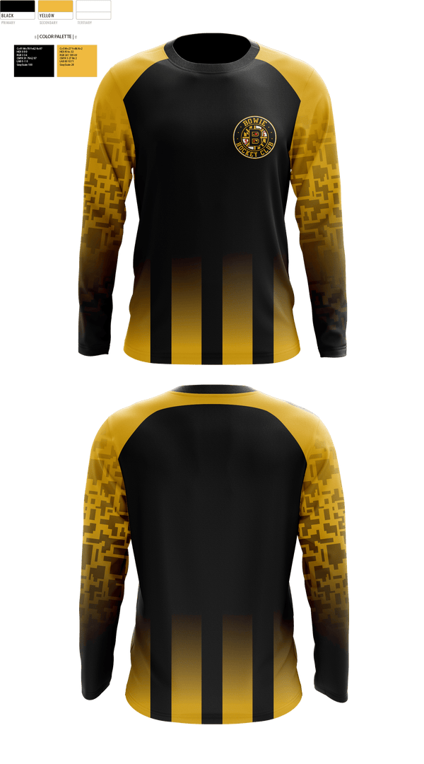Long Sleeve Performance Shirt, Bowie Hockey Club, Ice Hockey, Teamtime, Team time, sublimation, custom sports apparel, team uniforms, spirit wear, spiritwear, sports uniforms, custom shirts, team store, custom team store, fundraiser sports, apparel fundraiser