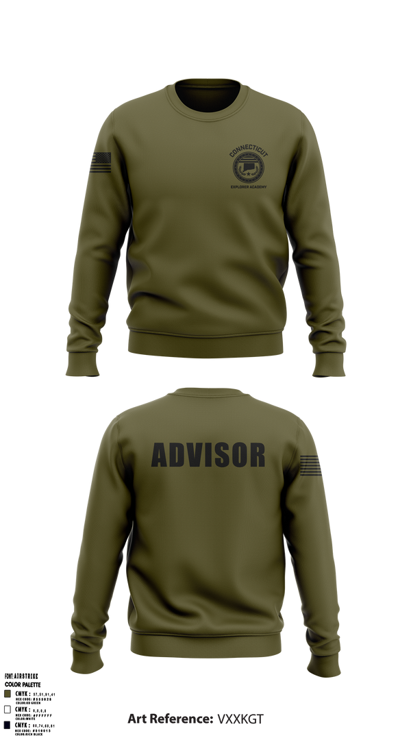 Crew Neck Sweatshirt, Waterbury Police Explorers, , Teamtime, Team time, sublimation, custom sports apparel, team uniforms, spirit wear, spiritwear, sports uniforms, custom shirts, team store, custom team store, fundraiser sports, apparel fundraiser