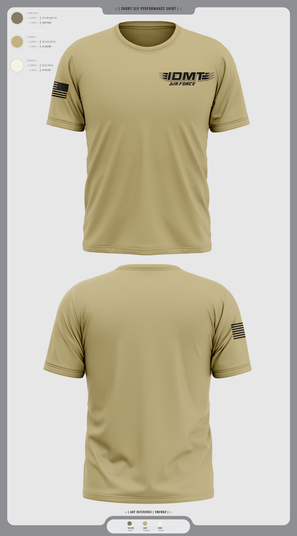 Short Sleeve Performance Shirt, IDMT, Air Force, Teamtime, Team time, sublimation, custom sports apparel, team uniforms, spirit wear, spiritwear, sports uniforms, custom shirts, team store, custom team store, fundraiser sports, apparel fundraiser