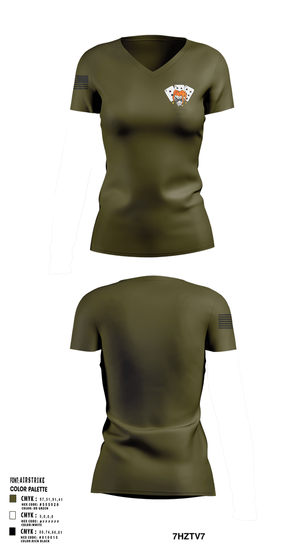 Womens Short Sleeve Vneck Shirt, 397TH SC, Army, Teamtime, Team time, sublimation, custom sports apparel, team uniforms, spirit wear, spiritwear, sports uniforms, custom shirts, team store, custom team store, fundraiser sports, apparel fundraiser