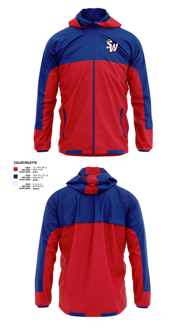 Windbreaker, Southern Wayne High School Basketball, Men's Basketball, Teamtime, Team time, sublimation, custom sports apparel, team uniforms, spirit wear, spiritwear, sports uniforms, custom shirts, team store, custom team store, fundraiser sports, apparel fundraiser