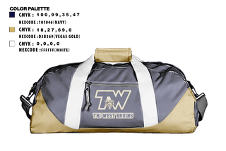 Duffle Bag, TRI-WEST BRUINS, Football, Teamtime, Team time, sublimation, custom sports apparel, team uniforms, spirit wear, spiritwear, sports uniforms, custom shirts, team store, custom team store, fundraiser sports, apparel fundraiser