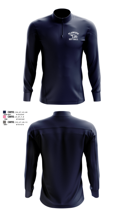 Plainview Softball 28664067 Quarter Zip Jacket - 2