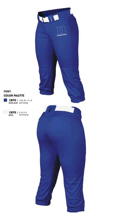 De Ridder High School Softball 28991154 Softball Pants - 1