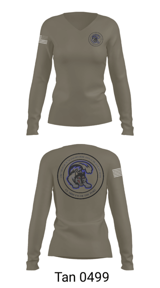 Womens Long Sleeve Vneck Shirt, 1184th DDSB, Army, Teamtime, Team time, sublimation, custom sports apparel, team uniforms, spirit wear, spiritwear, sports uniforms, custom shirts, team store, custom team store, fundraiser sports, apparel fundraiser