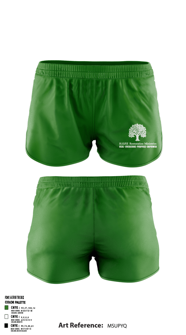 Ranger Panties, Hope Restoration Ministries, , Teamtime, Team time, sublimation, custom sports apparel, team uniforms, spirit wear, spiritwear, sports uniforms, custom shirts, team store, custom team store, fundraiser sports, apparel fundraiser