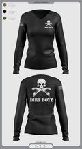 Dirt boyz 82013993 Women's Long Sleeve V-neck Shirt - 2