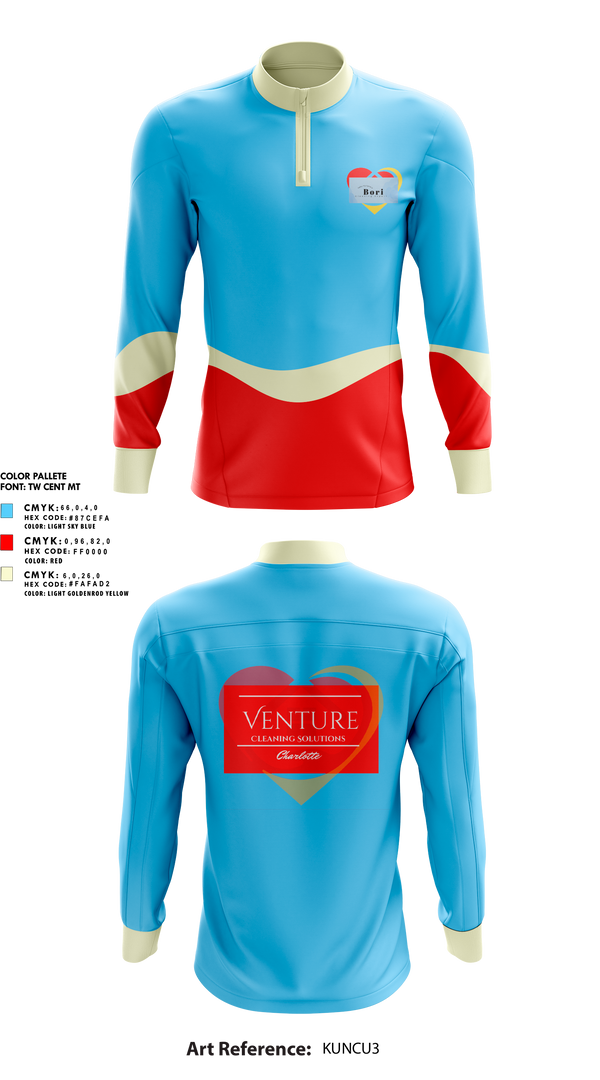 Quarter Zip Jacket, Venture cleaning solutions, , Teamtime, Team time, sublimation, custom sports apparel, team uniforms, spirit wear, spiritwear, sports uniforms, custom shirts, team store, custom team store, fundraiser sports, apparel fundraiser